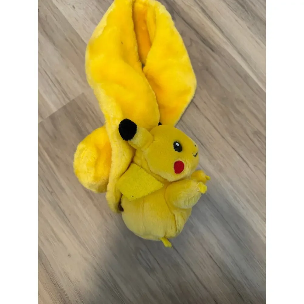 Pikachu Fat Pokemon Scarf Fuzzy Plush 6